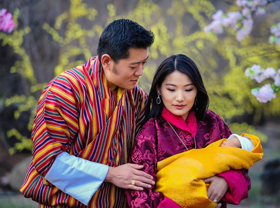 Кралот и кралицата на Бутан